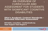 An overview of curriculum and assessment for Students with Significant Cognitive Disabilities