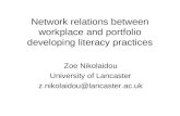 Network relations between workplace and portfolio developing literacy practices
