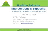 Positive Behavior Interventions & Supports: Addressing the Behavior of All Students