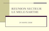 REUNION SECTEUR LE MELE/SARTHE