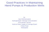 Good Practices In Maintaining Hand Pumps & Production Wells