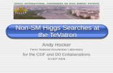 Non-SM Higgs Searches at the TeVatron