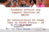Students Affairs and Support Services at UNISA: