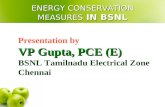 ENERGY CONSERVATION MEASURES IN BSNL