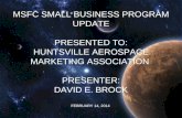 NASA/MSFC FY 2013 Small Business Direct Goal Achievements (through Sept.)