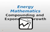 Energy Mathematics Compounding and  Exponential Growth Rate