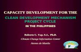 CAPACITY DEVELOPMENT FOR THE CLEAN DEVELOPMENT MECHANISM PROJECT CYCLE IN THE PHILIPPINES