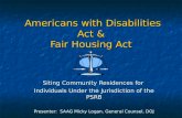 Americans with Disabilities Act & Fair Housing Act
