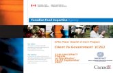 CFIA Plant Health E-Cert Project  Client To Government  (C2G)
