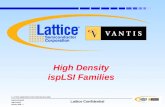 High Density ispLSI Families