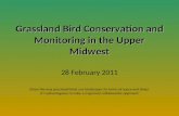 Grassland Bird Conservation and Monitoring in the Upper Midwest