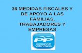 36 MEDIDAS FISCALES Y DE APOYO A LAS FAMILIAS, TRABAJADORES Y EMPRESAS