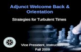Adjunct Welcome Back & Orientation