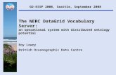 The NERC DataGrid Vocabulary Server:  an operational system with distributed ontology potential