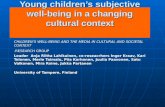 Young children’s subjective well-being in a changing cultural context