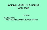 ASSALAMU’LAIKUM WR.WB