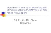 Incremental Mining of Web Sequential Patterns Using PLWAP Tree on Tolerance MinSupport