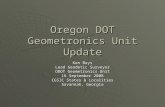 Oregon DOT Geometronics Unit Update