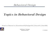 Behavioral Design