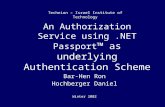 An Authorization Service using .NET Passport ™ as underlying Authentication Scheme