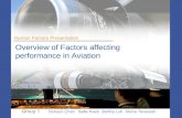Overview of Factors affecting  performance in Aviation
