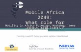 Mobile Africa 2049: What role for applications?