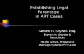 Establishing Legal Parentage  in ART Cases