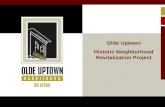 Olde Uptown Historic Neighborhood Revitalization Project