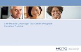 The Health Coverage Tax Credit Program  Frontline Training