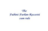 The  Fubini-Furlan-Rossetti sum rule