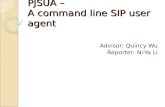 PJSUA –  A command line SIP user agent