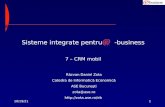 Sisteme integrate pentru      -business 7 – CRM mobil