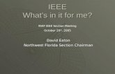 IEEE What’s in it for me?