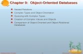 Chapter 9:  Object-Oriented Databases