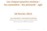 Les risques psycho-sociaux : les connaître - les prévenir - agir 10 février 2011