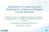 Hypothetical Accident Scenario Modeling for Condensed Hydrogen Storage Materials