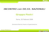 INCONTRO con OO.SS. NAZIONALI Gruppo Post el Roma, 28 Febbraio 2006