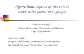 Algorithmic aspects of the core in cooperative games over graphs