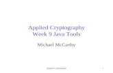 Applied Cryptography Week 9 Java Tools