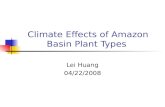 Climate Effects of Amazon Basin Plant Types
