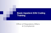 Basic Inpatient E/M Coding Training