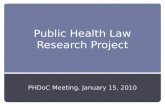 Public Health Law Research Project