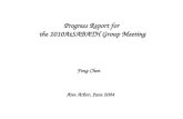 Progress Report for  the 2010AtSABATH Group Meeting