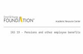 IAS 19 - Pensions  and other employee benefits