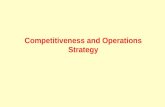 Competitiveness and Operations Strategy