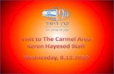 Visit to The Carmel Area Keren Hayesod Staff Wednesday, 8.12.2010