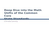 Deep Dive into the Math Shifts of the Common Core  State Standards