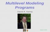 Multilevel Modeling Programs