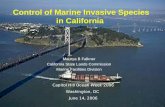 Control of Marine Invasive Species in California