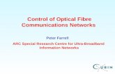 Control of Optical Fibre Communications Networks